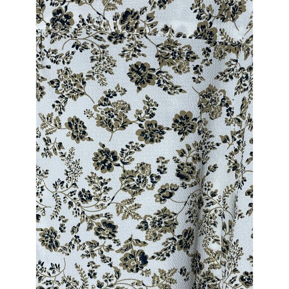Fun2Fun Women's Floral Print Blouse L Career Work Top Casual Summer Cottage - Picture 6 of 9